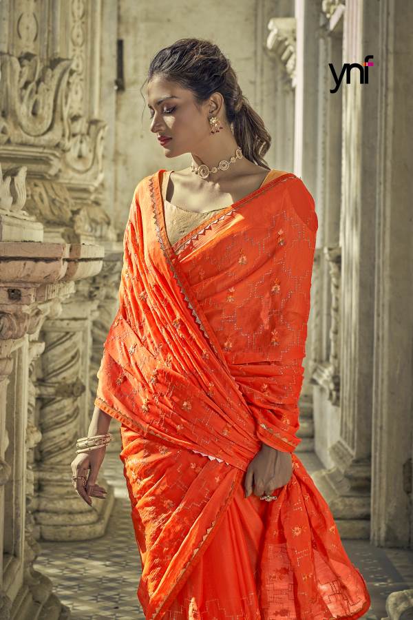 Ynf Kapardara Heavy Designer Festive Sequence Chiffon Latest Saree Collection